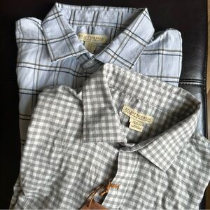 NWT Elliot Mulryan Men’s Plaid Button Down Shirts Size XL